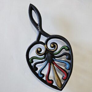 Vintage 1970s DALECRAFT PA Dutch Cast Metal Trivet/Wall Art